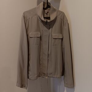 J. Jill Tan Utility Jacket Lightweight